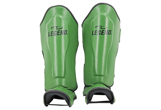 Kickboks Scheenbeschermers Heren/Dames Army Leer