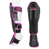 Kickboxing Shin Guards Legend Best Ladies Pink PU