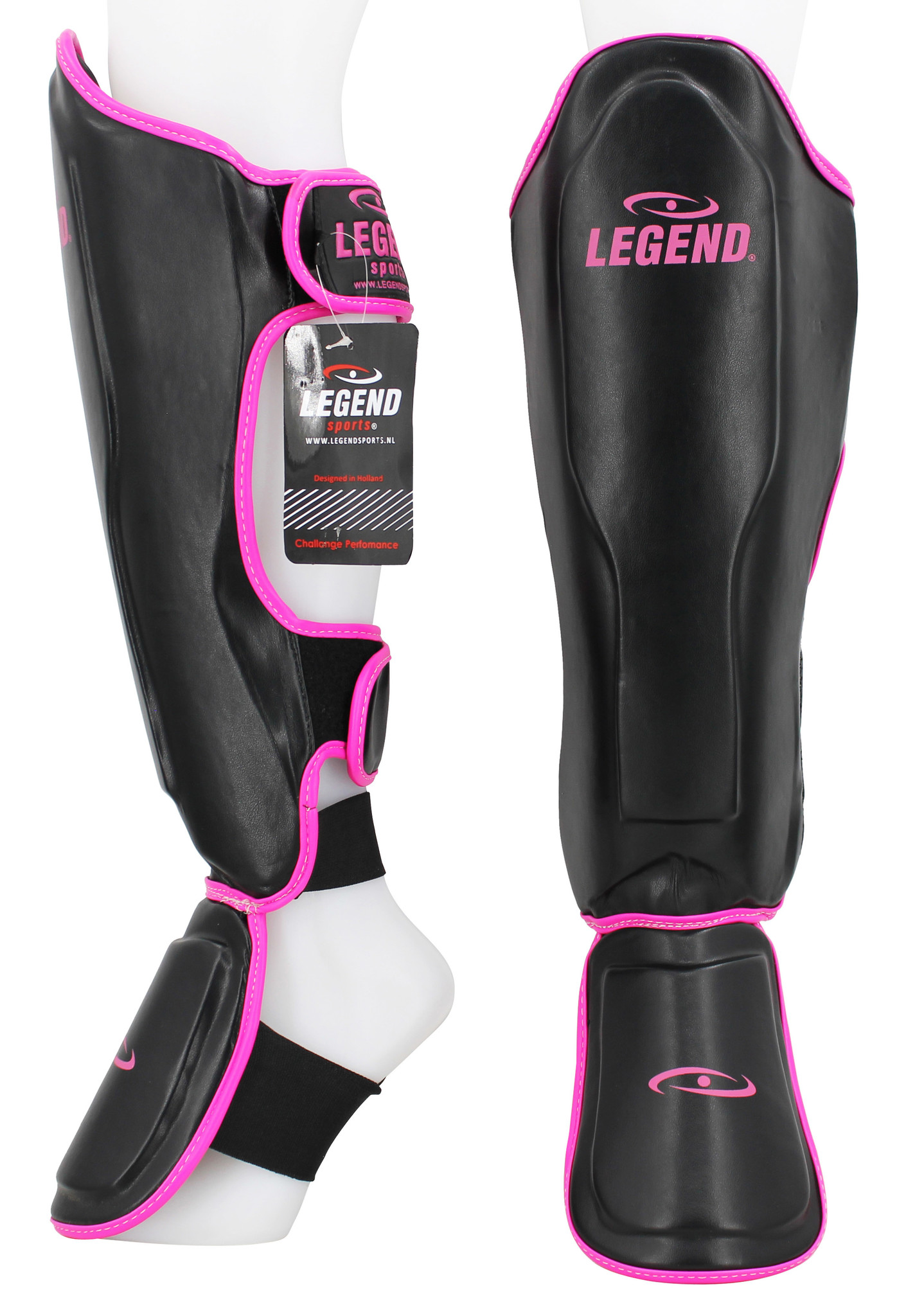 Kickboxing Shin Guards Legend Best Ladies Pink PU