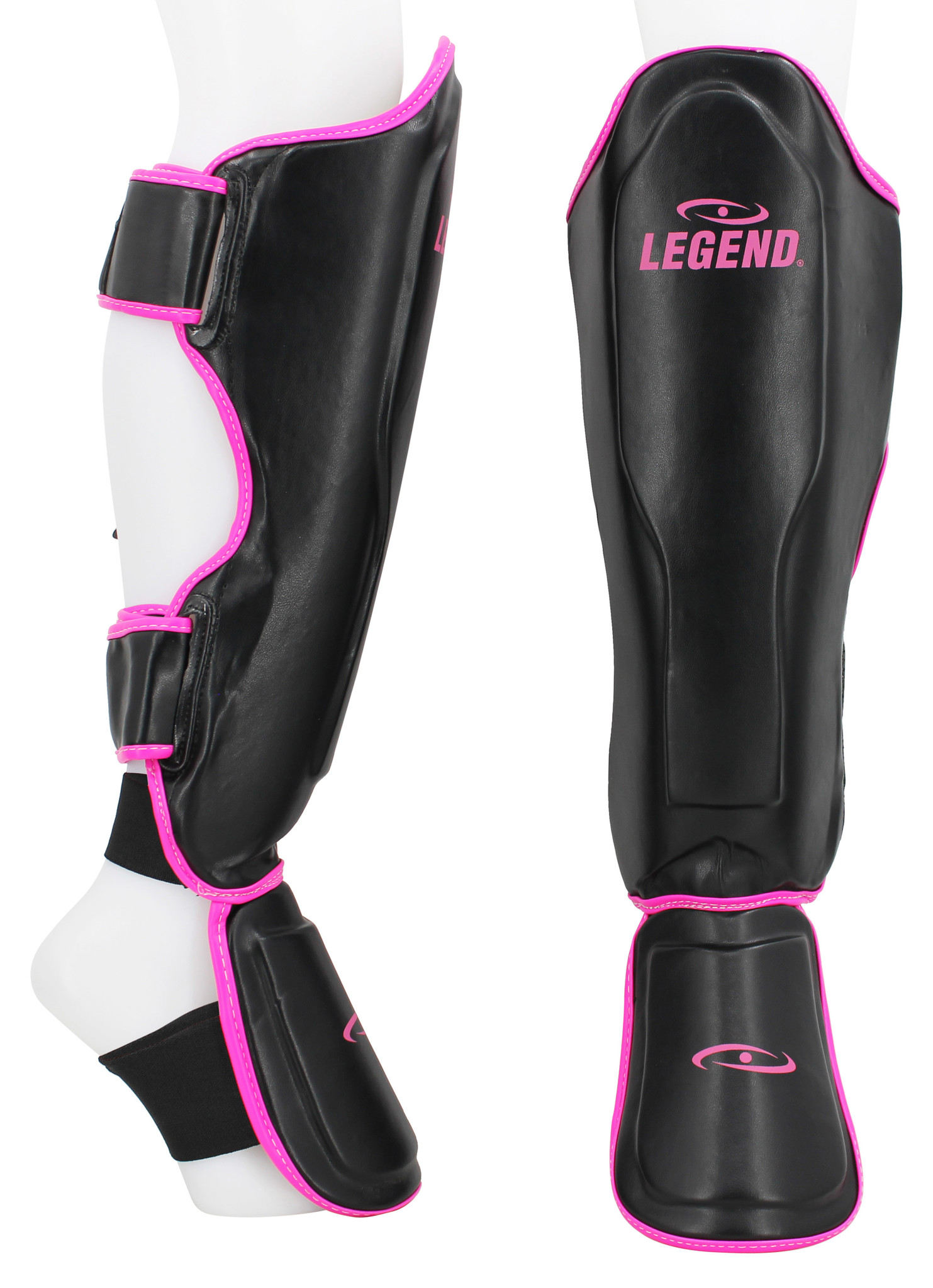 Kickboxing Shin Guards Legend Best Ladies Pink PU