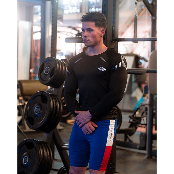 Multi Sport Shirt met Reflect Print Black Multi Sport Shirt met Reflect Print Black