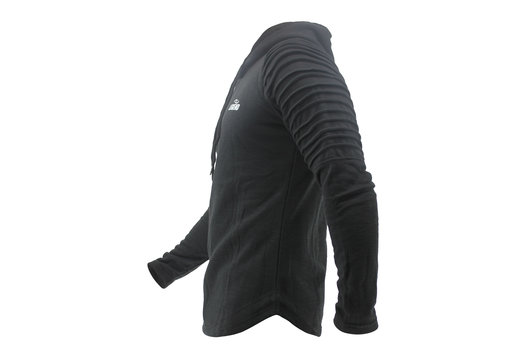 Hoodie Rib Sleeve Black