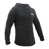 Hoodie Rib Sleeve Black Hoodie Rib Sleeve Black