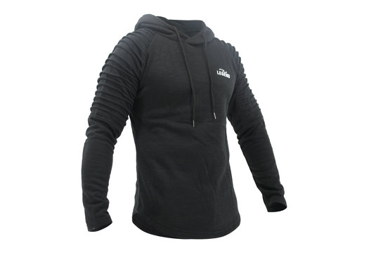 Hoodie Rib Sleeve Black