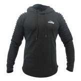 Hoodie Rib Sleeve Black Hoodie Rib Sleeve Black