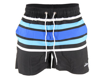 Legend Zwembroek Summer Stripes zwart