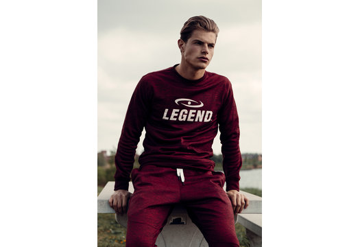 Joggingpak met Sweater Kids/Volwassenen Rood SlimFit Polyester