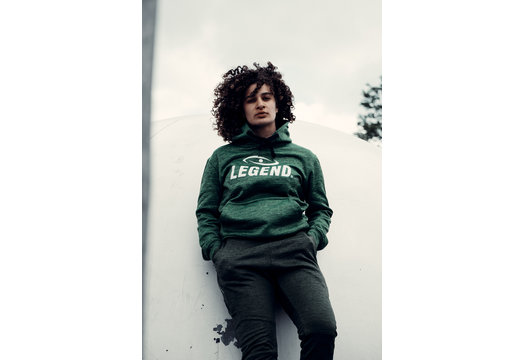 Joggingpak met Hoodie Kids/Volwassenen Groen SlimFit Polyester