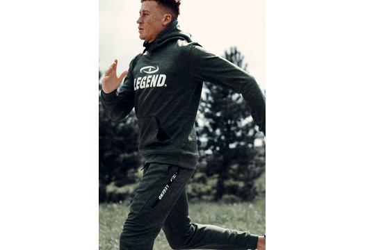 Joggingpak met Hoodie Kids/Volwassenen Groen SlimFit Polyester