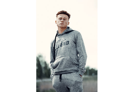 Joggingpak met Hoodie Kids/Volwassenen Grijs SlimFit Polyester