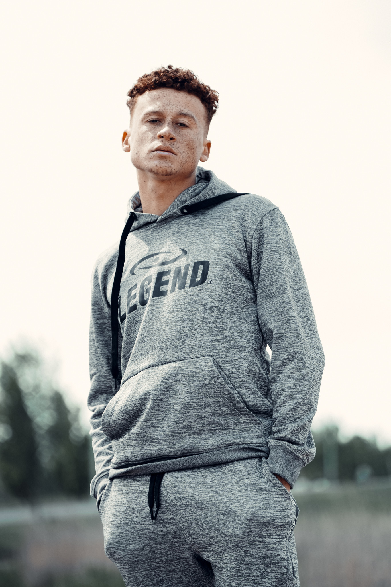 Jogging Suit with Hoodie Kids/Adults Gray SlimFit Polyester