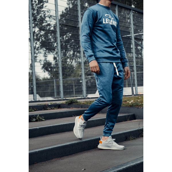 Jogging Suit with Sweater Kids/Adults Blue SlimFit Polyester