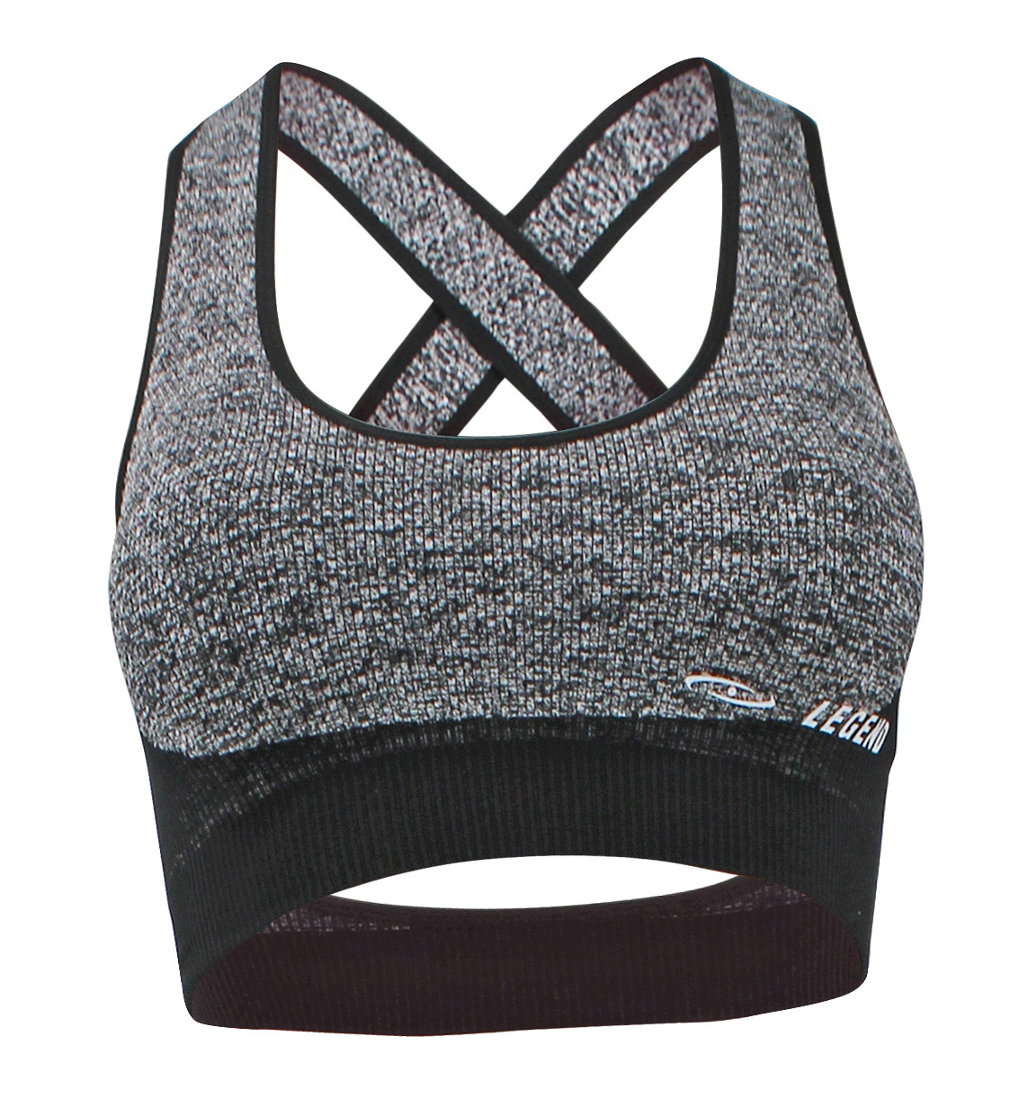 Crossback Sports Bra grey/black