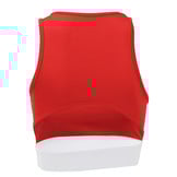 Women's Sports Bra Red White Stripe