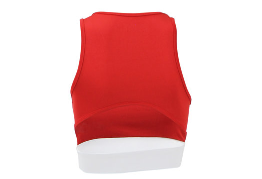 Dames Sport-BH Red White Stripe