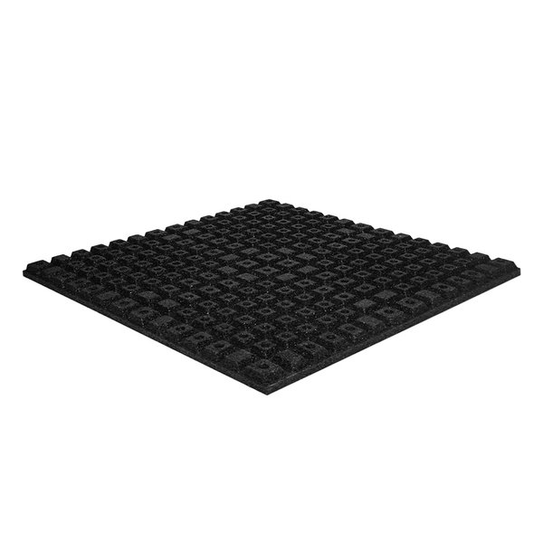Fitness floor | Heavy Duty Rubber | 4.3cm | Black