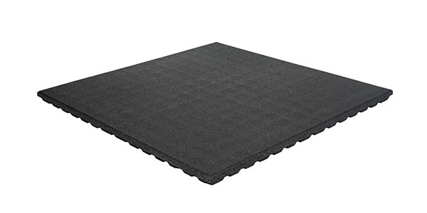 Fitness floor | Heavy Duty Rubber | 4.3cm | Black