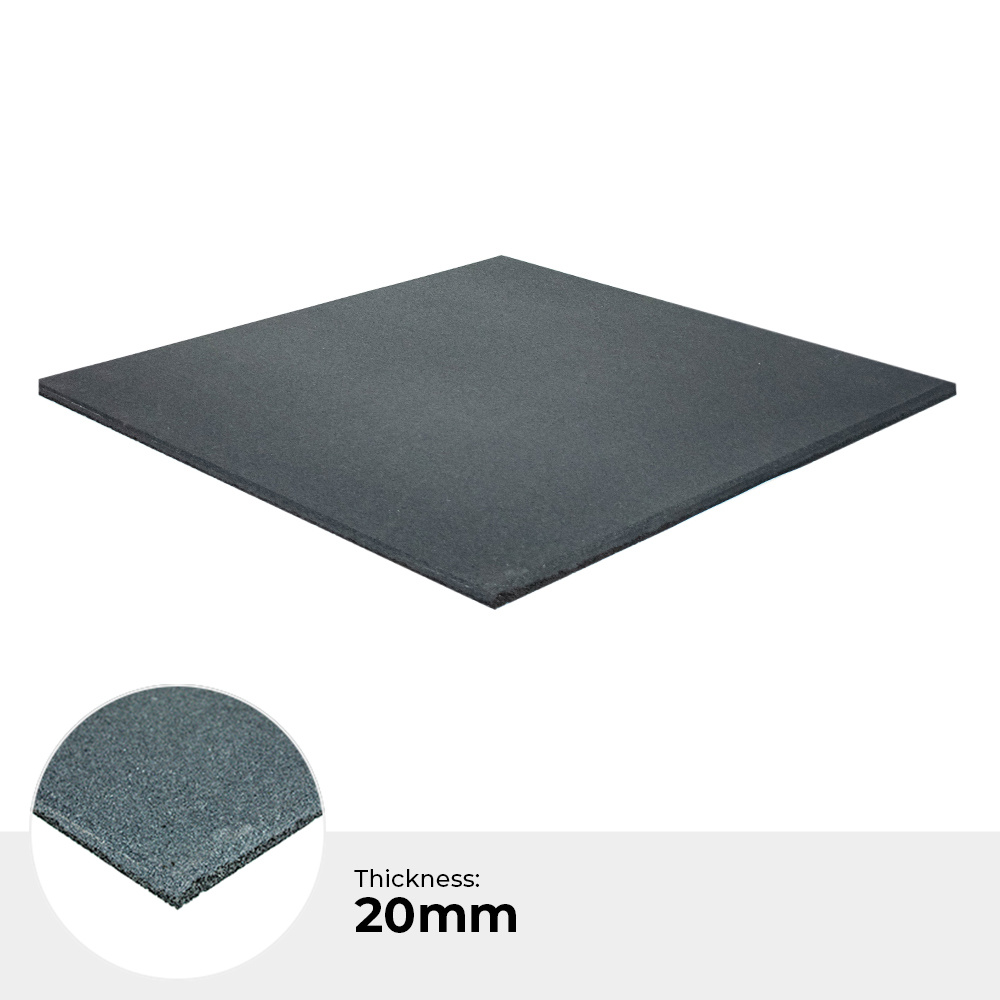 Legend Sports Fitnessvloer | Heavy Duty Rubber | 2 cm | Donkergrijs