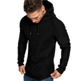Hoodie Rib Sleeve Black Hoodie Rib Sleeve Black