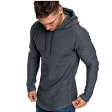 Hoodie Rib Sleeve Grey Hoodie Rib Sleeve Grey