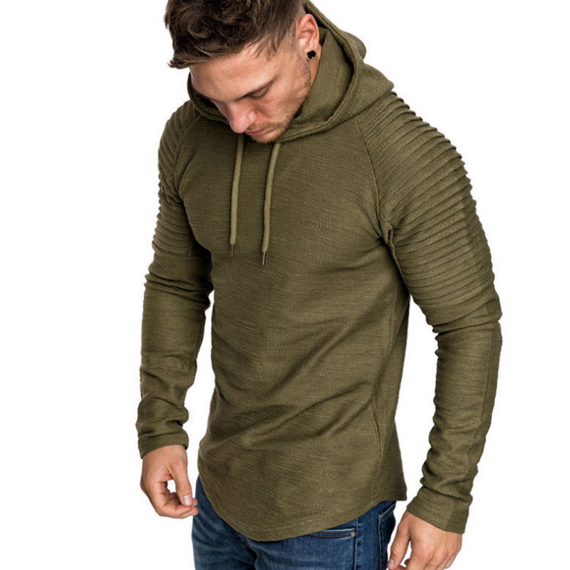 Hoodie Rib Sleeve Green
