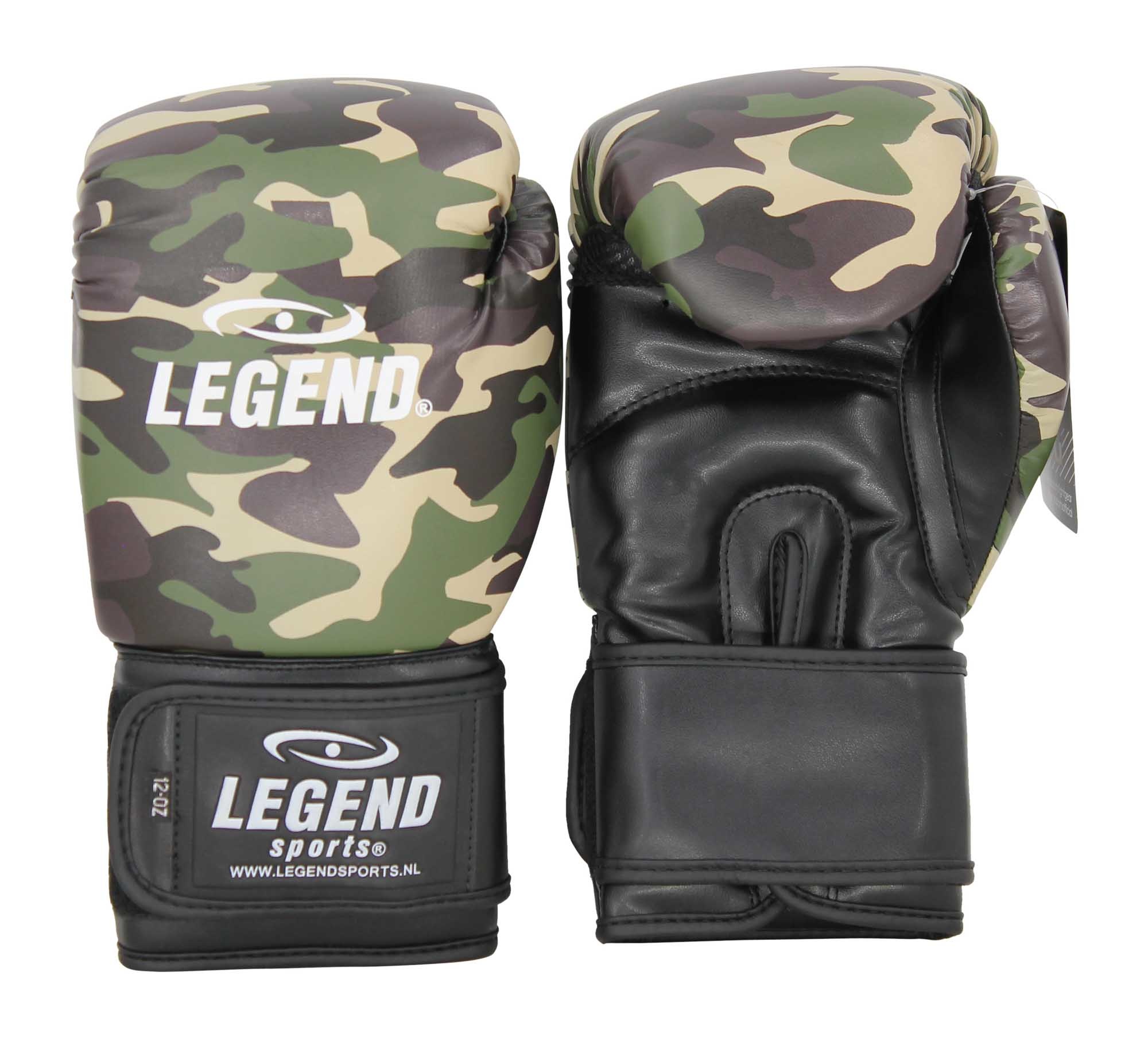 Powerfit & Protect Bokshandschoenen Heren/Dames Camo Army PU Powerfit & Protect Bokshandschoenen Heren/Dames Camo Army PU