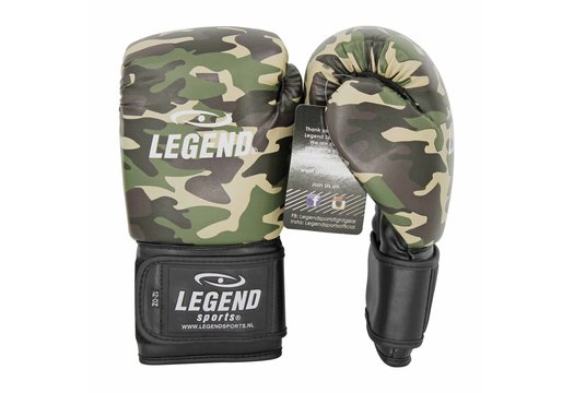 Powerfit & Protect Bokshandschoenen Heren/Dames Camo Army PU