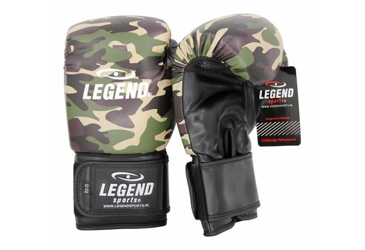 Powerfit & Protect Bokshandschoenen Heren/Dames Camo Army PU