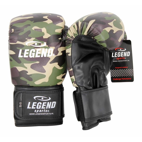 Powerfit & Protect Boxing Gloves Men/Women Camo Army PU