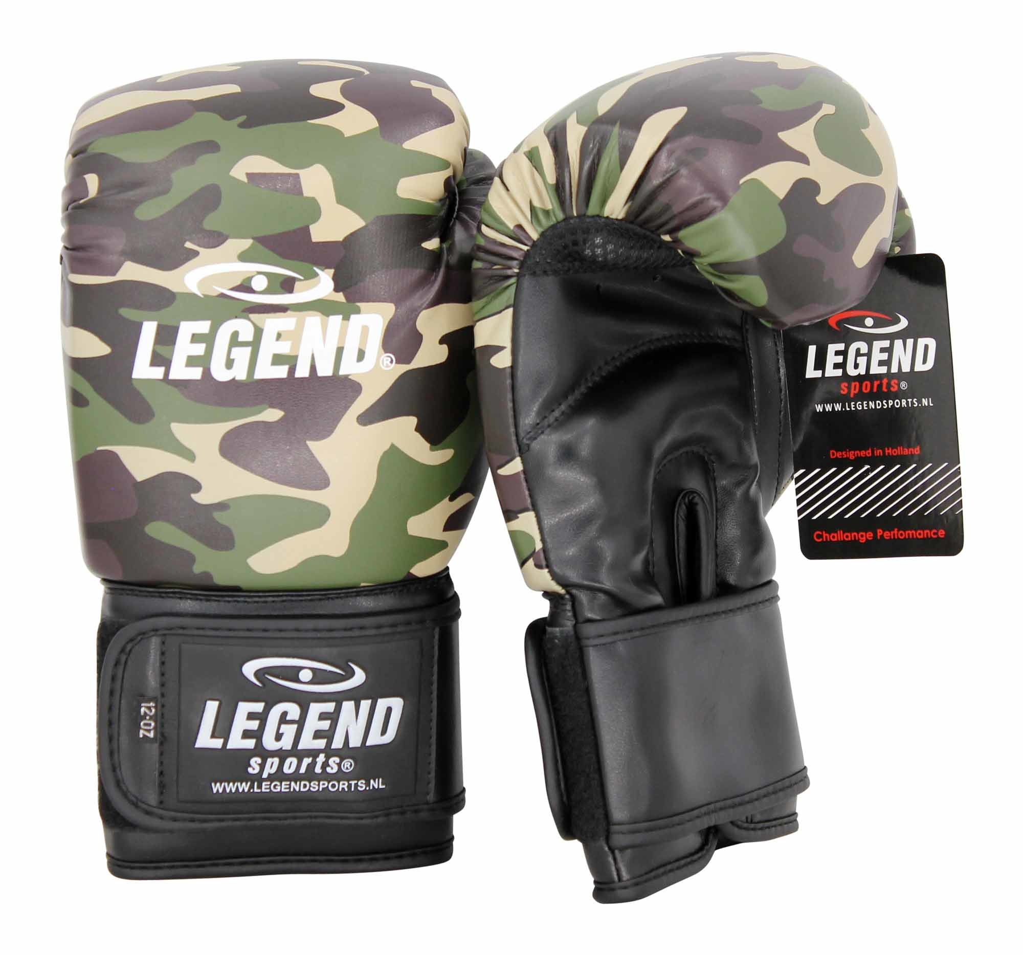 Powerfit & Protect Boxing Gloves Men/Women Camo Army PU