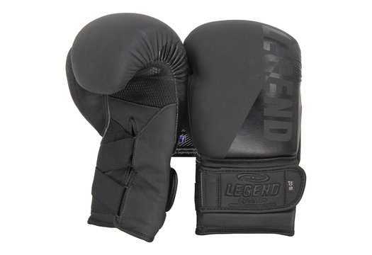 Wrist Lock Bokshandschoenen Heren/Dames Mat Zwart Leer