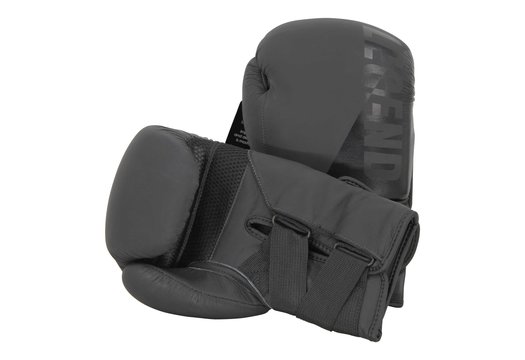 Wrist Lock Bokshandschoenen Heren/Dames Mat Zwart Leer