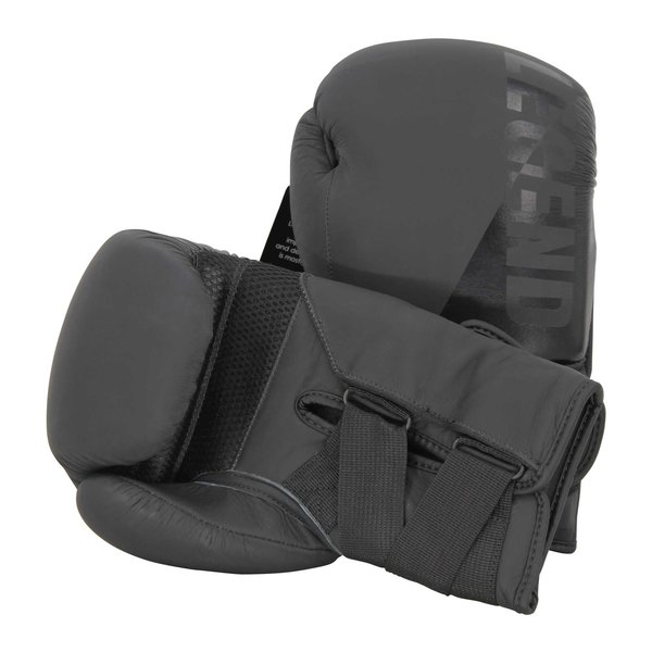 Wrist Lock Bokshandschoenen Heren/Dames Mat Zwart  Leer Wrist Lock Bokshandschoenen Heren/Dames Mat Zwart  Leer