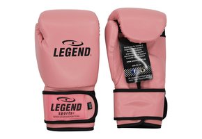 Powerfit & Protect Boxing Gloves Ladies Salmon Pink PU