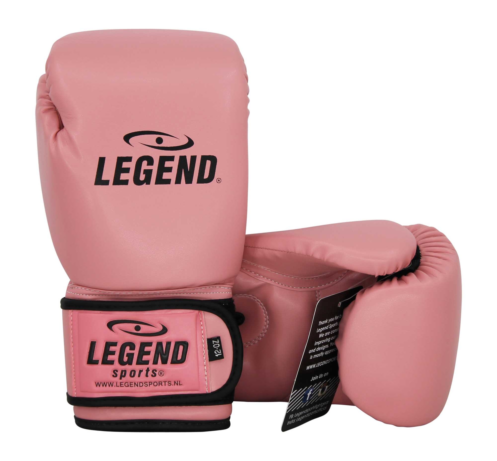 Powerfit & Protect Boxing Gloves Ladies Salmon Pink PU