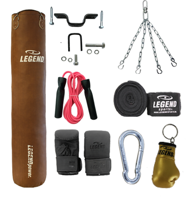 Punching Bag Brown Vintage / Ceiling Bracket Complete Set various sizes Punching Bag Brown Vintage / Ceiling Bracket Complete Set various sizes