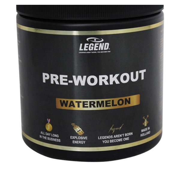 LEGEND Pre Workout Watermeloen 330 gram LEGEND Pre Workout Watermeloen 330 gram