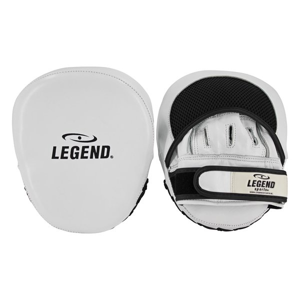 Power Impact Pads White/Black Leather