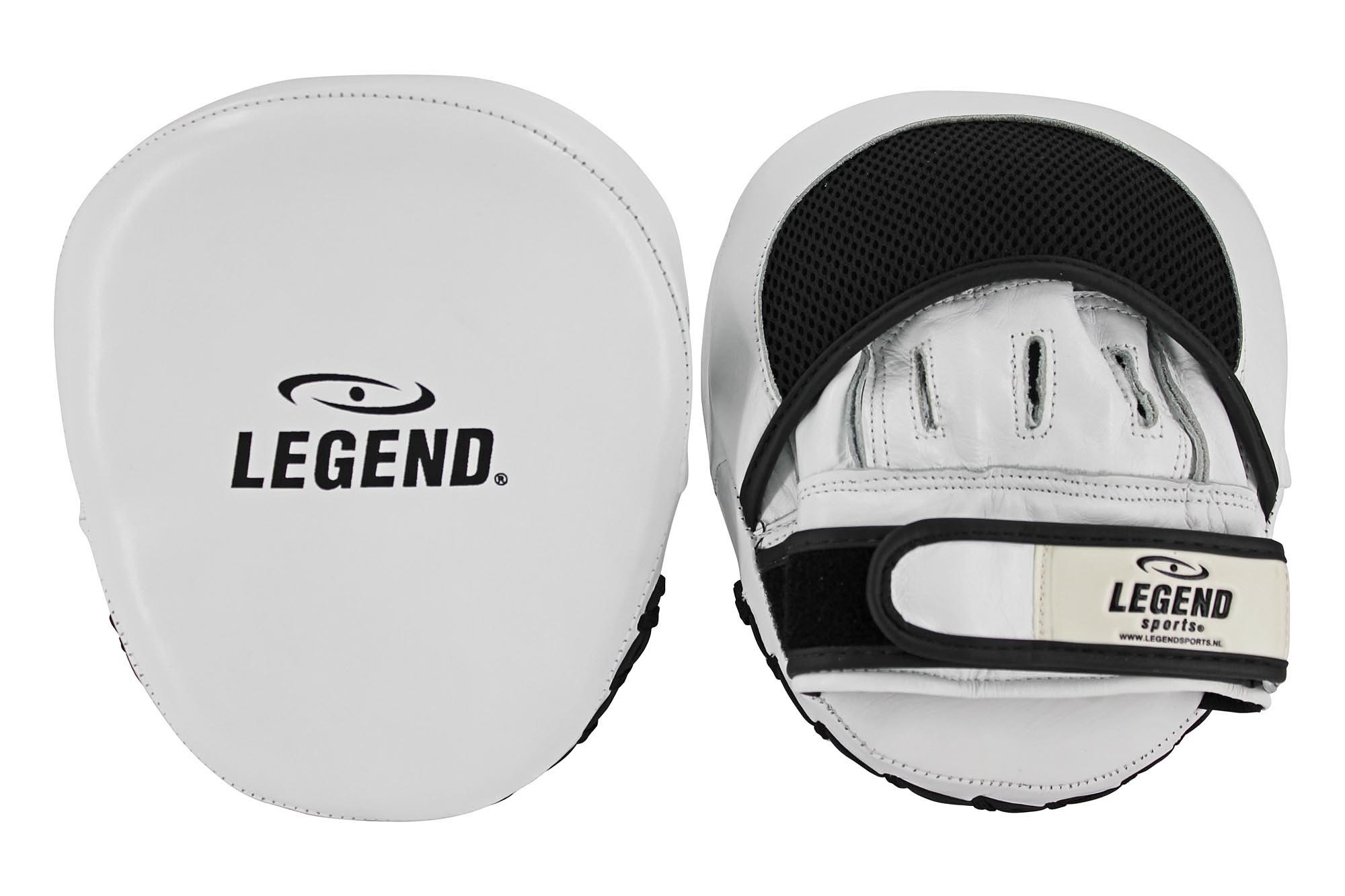 Power Impact Pads White/Black Leather