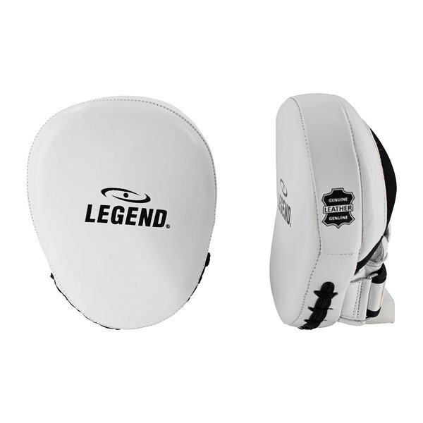 Power Impact Pads White/Black Leather