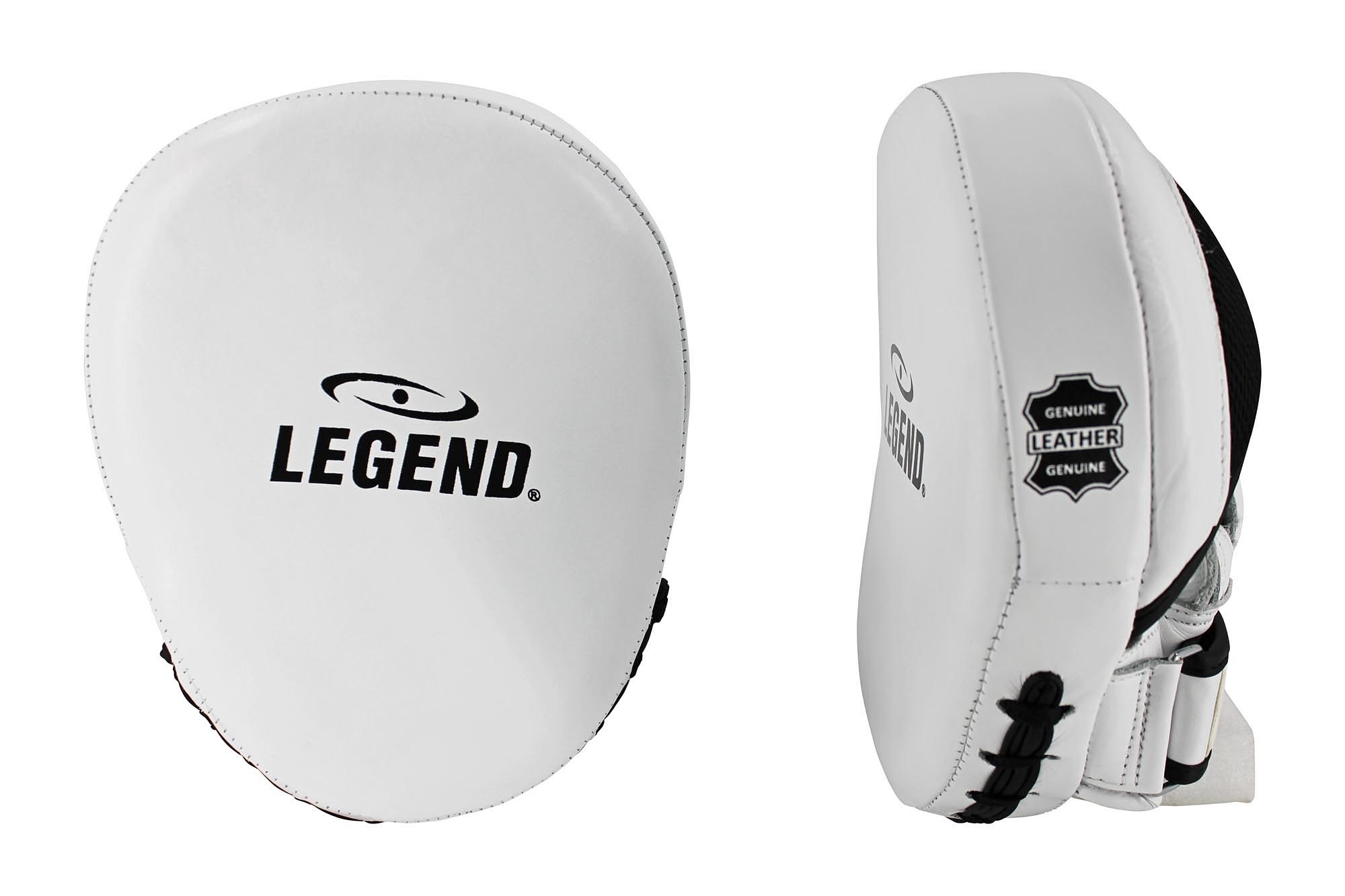 Power Impact Pads White/Black Leather