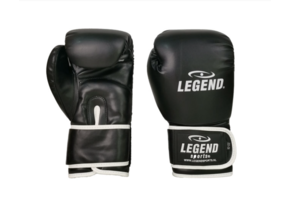 Powerfit & Protect Men's/Women's Boxing Gloves Black-White PU