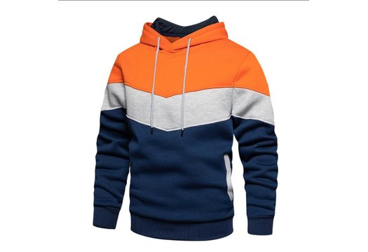 Hoodie Legend tricolore dames/heren Oranje fleece