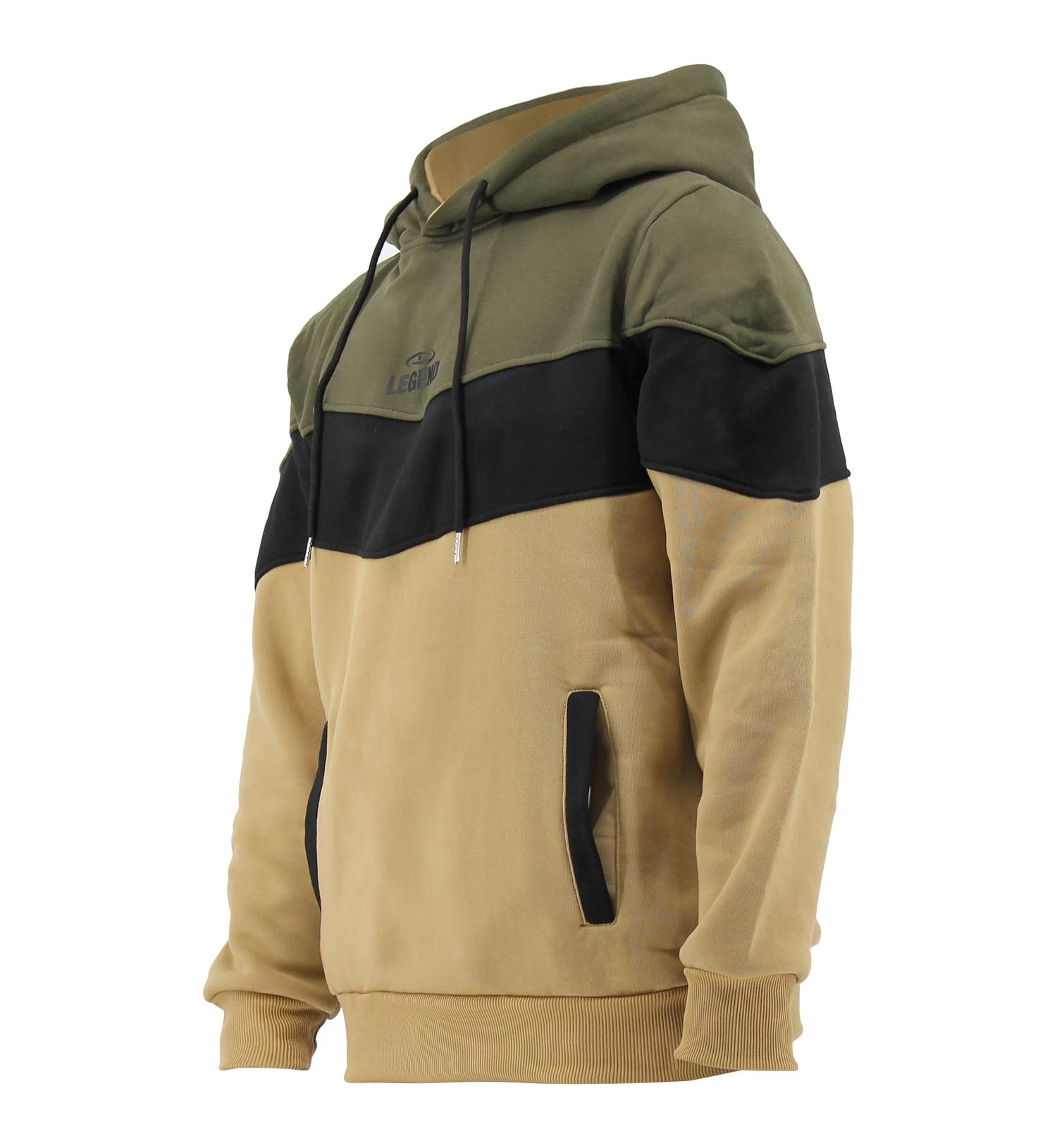 Hoodie Legend tricolore ladies/men Beige fleece