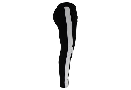 Joggingbroek dames/heren zwart Fleece