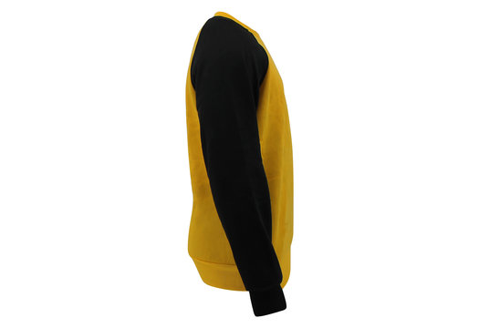 Trui/sweater dames/heren Geel fleece