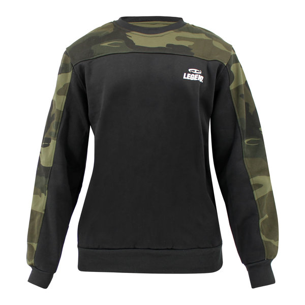 Pullover/sweater ladies/men Black Camo fleece