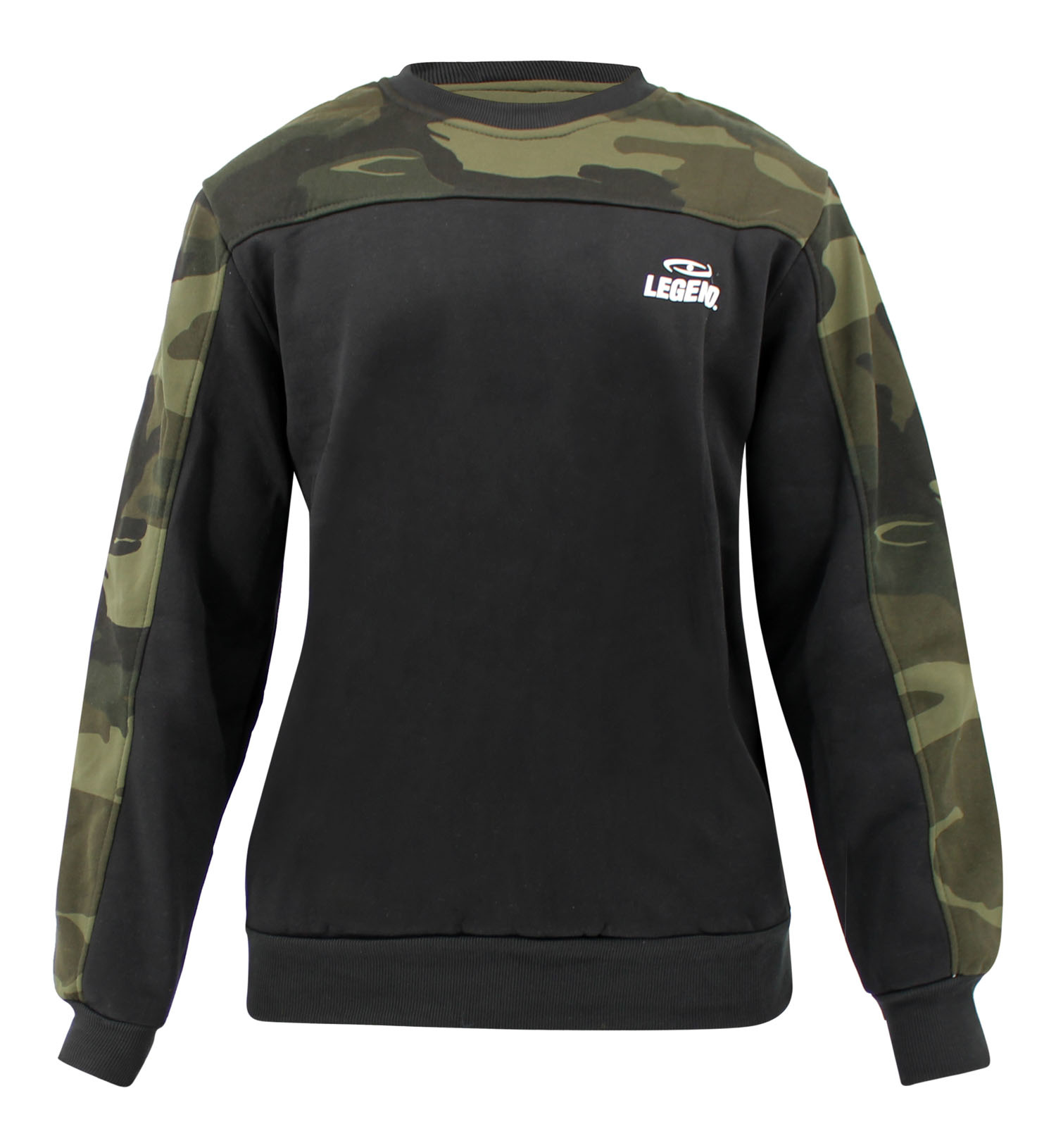 Pullover/sweater ladies/men Black Camo fleece