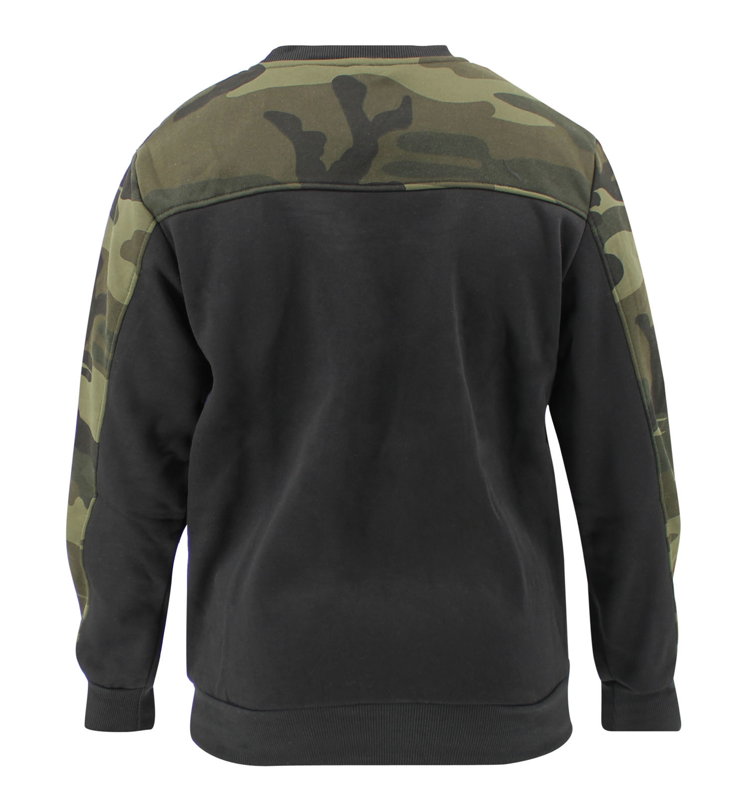 Pullover/sweater ladies/men Black Camo fleece
