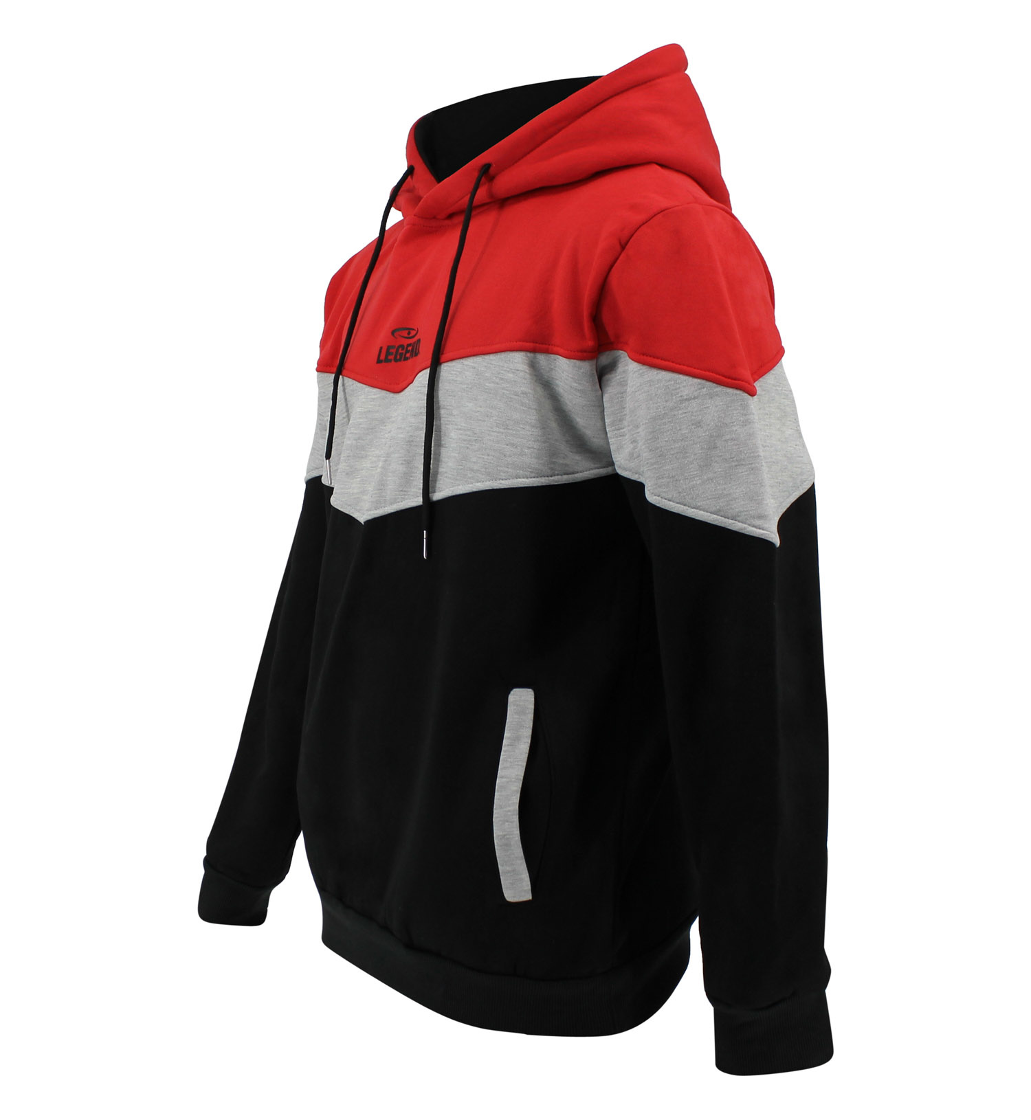 Hoodie Legend tricolore ladies/men Red fleece